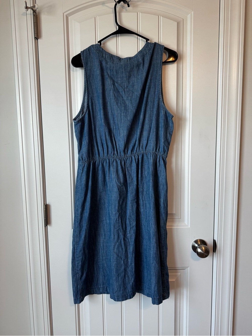Old Navy Blue Chambray Button-Front Midi Dress - Picture 9 of 14